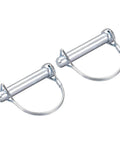 Two Pack One Half Inch Trailer Coupler Pin Two And Three Quarter Inch Long Shaft Locking Pin For Farm Trailers Wagons Lawn Hitches And Garden Zinc Plated Carbon Steel Built Tough For Strong Corrosion Resistant Connection