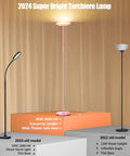 Dope Bright 40W LED Floor Lamp Torchiere with 4000 Lumens, stepless dimming, and 24W RGB mood light, shown with other models