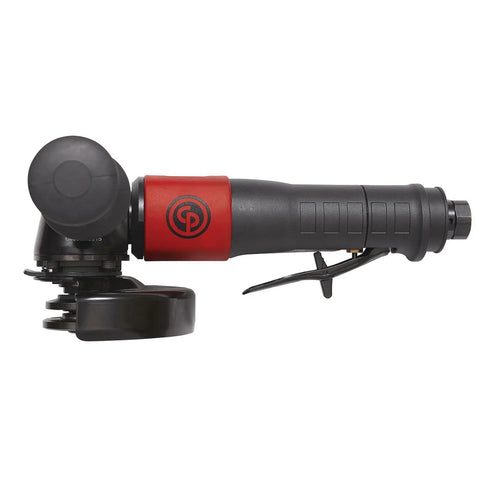 Straight From The Shop Floor Heavy Duty 4.5 Inch Air Angle Grinder showing the ergonomic handle and grinding head for weld cleaning.