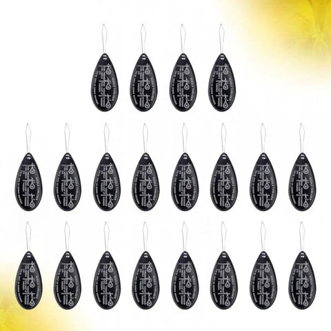 Aluminum Needle Threader Set With Flexible Wire Tips For Easy Needle Threading In Sewing And Embroidery Lightweight And Handy For Hand Or Machine Needles Perfect For Seniors And DIY Craft Lovers Must Have. 20 black aluminum threaders