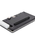 Turn Your Laptop Into A Straight Up Gaming Powerhouse With This USB4 eGPU Dock Universal External Graphics Enclosure PCIe 16x Slot Plug And Play Aluminum Case side view of aluminum case with PCIe slot and power connectors