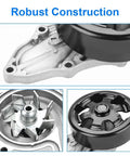 No Sweat Heavy Duty Engine Water Pump With Fresh Cooling Gasket Kit For Acura Tsx Honda Accord Crv Element close up view showing robust construction