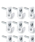 24 Piece Wall Clip Shelf Hooks Set For Wire Shelves And Cabinets Easy Install Loop Clips In Stainless Steel Durable Hardware