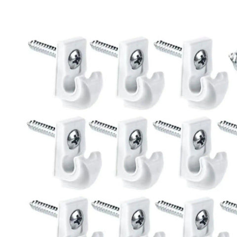 24 Piece Wall Clip Shelf Hooks Set For Wire Shelves And Cabinets Easy Install Loop Clips In Stainless Steel Durable Hardware