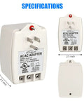 Sixteen Point Five Volt 40 VA Alarm And Doorbell Transformer with specifications, plug and terminals visible