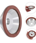 Diamond Concave Cup Grinding Wheel for Sharp Metal And Carbide Tasks Super Versatile Silvertone aggresssive polishing disc view.