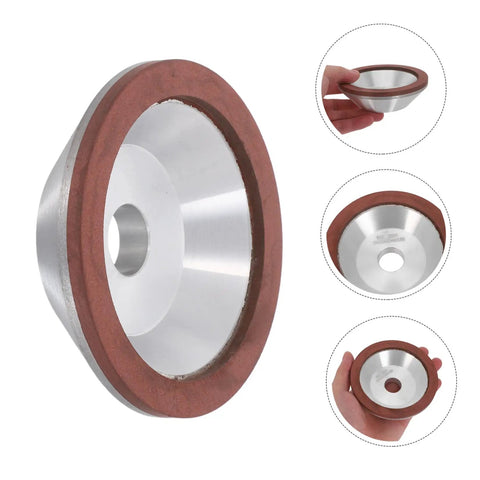 Diamond Cup Grinding Wheel Perfect For Metal And Stone Sharpening Tasks. Round abrasive disc with silver finish for angle grinders.