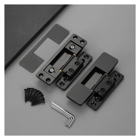 Invisible Concealed Hinge Set for Cabinets and Wardrobes with screws and tools, durable zinc alloy