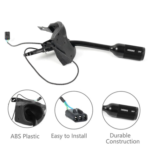 Automatic Transmission Gear Lever With Connector Replacement For F350 F450 F550 5C3Z7210AAA, black ABS plastic, overdrive switch