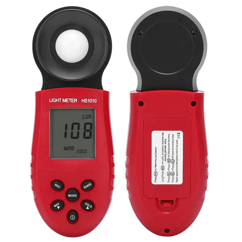 Handheld Illuminance Meter With Digital Lux Readout For Accurate Lighting Measurements, Portable Illuminometer With LCD Display