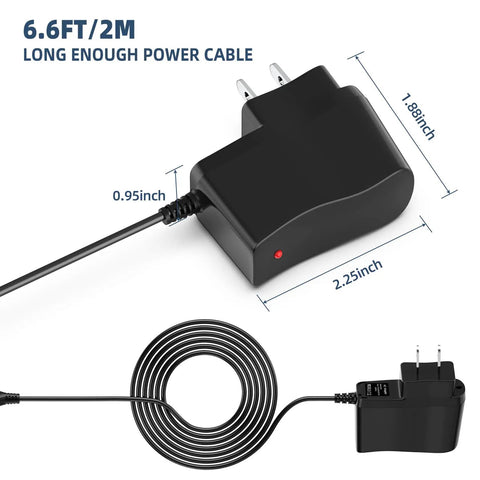5V 0.6A AC DC Adapter Charger 3.5x1.35mm Plug For TP-Link TO50060-2B1 Power Supply with dimensions shown