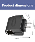 Image showing dimensions of Plug Right Into Your Wall With This Beefy AC To DC Power Converter Transformer adapter, measuring 2.95x1.18x2.2 inches.