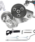 High-Speed Titanium Drill Nibbler For Sheet Metal Cutting with gloves, drill, handle, wrench set for DIY projects