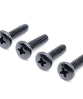 Top Shelf Replacement TV Stand Screws Compatible With Samsung 6003-001334 Metric Self Tapping Black Machine Fasteners set of four.