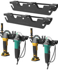 4 Bay Angle Grinder Holder Rack With Cord Hanger Wall Mount For Grinders And Polishers Space Saving Garage Shop Gear Organizer