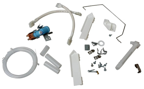 Spark Proof Ice Maker Assembly Kit For Refrigerators Fits Whirlpool 1993 To Current Models Plug N Play Easy Install Replacement AP7179124 PS16660327 W11510803 Kit, white parts