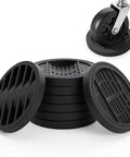 8 Pack Furniture Caster Cups With Rubber Bed Stoppers for all furniture wheels, chair coasters and floor protectors, vacuum adsorption design