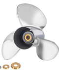 Stainless Steel Boat Outboard Propeller 13 By 19 Right Rotation 13 Spline Three Blade Fits Johnson Evinrude BRP Engines 40 140HP