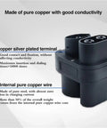 Ccs2 To Ccs1 Dc Ev Adapter 250A Fast Charging Converter 1000V detailed view showing pure copper terminals and internal wiring.