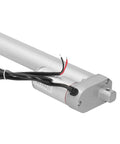 Get This Heavy Duty 30N Electric Linear Actuator With Compact Design For Boats And Industrial Machinery, Low Noise And Energy Saving Power Move For Cars At 12V DC Voltage close-up view of aluminum actuator with wires.