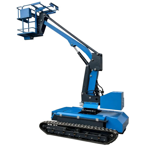 Compact Crawler Workhorse Offering Eighteen Foot Reach And Solid 660 Pound Capacity Self Propelled Rubber Tracked Frame