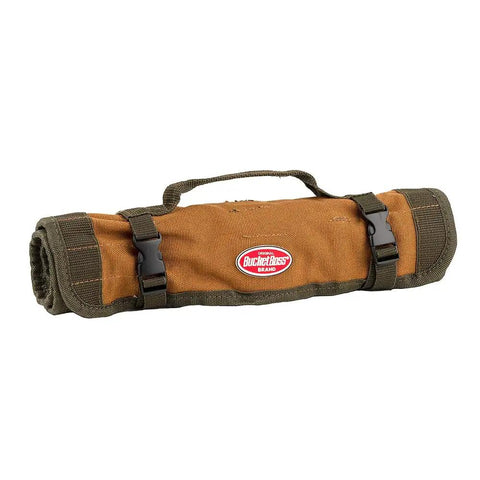 Heavy Duty Tool Roll Bag From Original Series With Quick Release Buckles, Duckwear Canvas, Oil-Absorbing Interior, Rolled