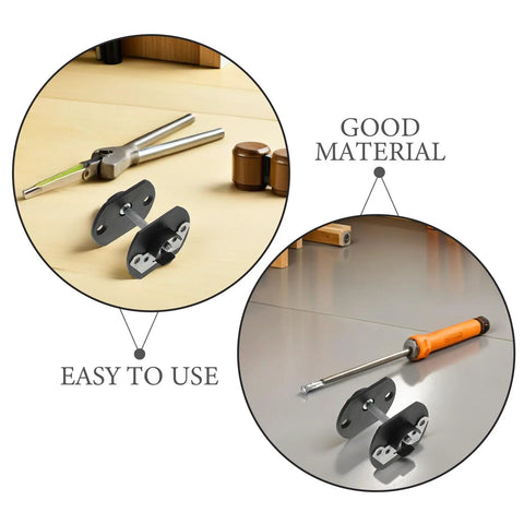 Five Sets Interlocking Sectional Sofa Connectors Brackets Pin Style with tools for stable couch assembly