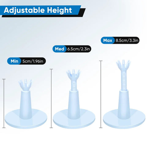 Adjustable Rubber Golf Tees For Mats And Driving Range Your Swing Height Solved Unbreakable Tees 2.1-2.9 Inches Height Options