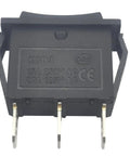 Three Pin Three Position On Off On Rocker Switch Black For Car Boat Auto Home Electronics Hella Durable Heavy Duty Easy Install Anti Corrosion And Acid Resistant With Silver Terminals For Long Lasting Performance, rear view