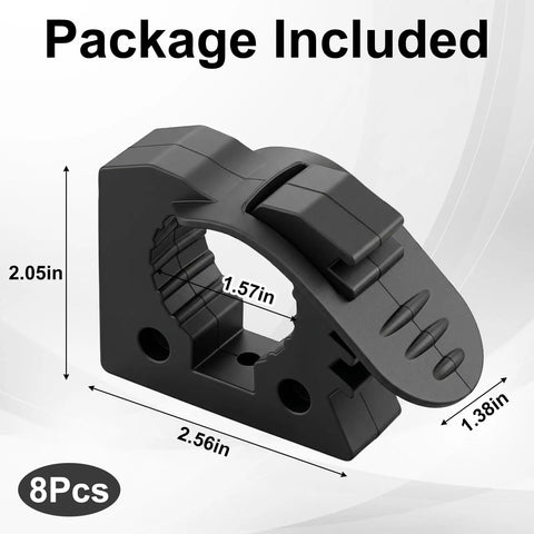 8 Piece Quick Release Shovel Holder Kit For Trucks And SUVs Fits Roof Rack Crossbars 1 To 1.5 Inch Tools Clamp Grip