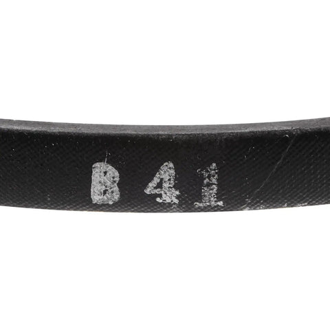 B 41 One Half Rubber V Belt B Section 44.1 Inch Outer Circumference 0.67 Inch Wide 0.43 Inch Thick Industrial Power Transmission Belt Black For Heavy Duty Machinery And Equipment close-up