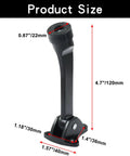 Heavy Duty Kickdown Door Stopper With Anti Slip Rubber Tip 4.7 Inch Two Pack Bottom Of Door Holder shown with measurements