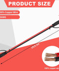 Beefy 2 Pack 2 Pin Quick Disconnect Polarized SAE Wire Harness, 1 Foot Long 10 AWG Bullet Lead Cable, Product Size Diagram