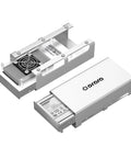Lightning Fast Usb4 To U2 Nvme Ssd Enclosure For External Thunderbolt Drive, silver aluminum design with U.2 slot and cooling fan.