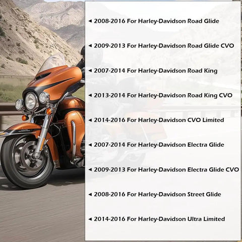 Premium Titanium Alloy Bolt Kit With Durable Primary Gasket And Clutch Primary Cover For Harley Davidson Touring Models detail shot with motorcycle.