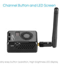 Black Mamba 5.8GHz FPV Video Transmitter For RC Drones And Quadcopters 40 Channel VTX With RPSMA Antenna LED display