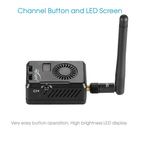 Black Mamba 5.8GHz FPV Video Transmitter For RC Drones And Quadcopters 40 Channel VTX With RPSMA Antenna LED display