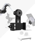 Phone Camera Adapter for Microscope Eyepiece 23.2mm with Built In 16x Microscope Eyepiece, black clip-on smartphone mount for microscope tube