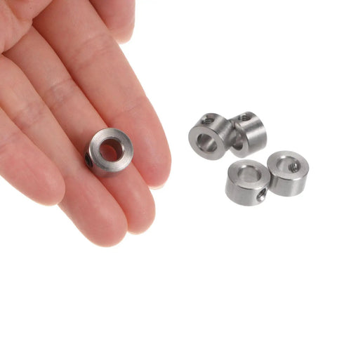Set Screw Shaft Collars 6mm Bore 12mm OD 7mm Width Stainless Steel 304 Includes Hex Wrench Landing Gear Stopper Wheel Collar Pack of 12