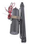 Battle Ready 1700 Lbs 12 Inch Hydraulic Linear Actuator 12 Volt Straight Push Lift Rig for utility gear shown from top view.