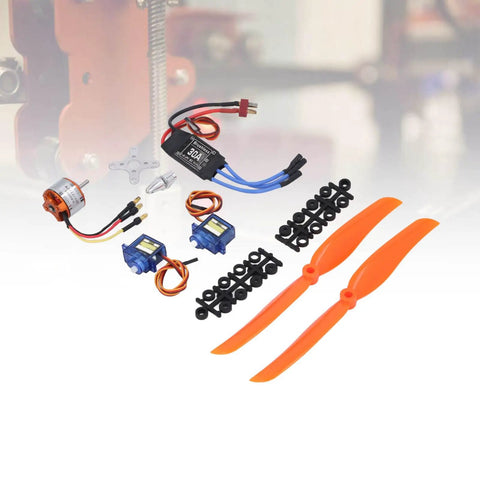 Pro Grade RC Aircraft Accessories Kit With A2212 1400KV Brushless Motor, 30A ESC, SG90 Micro Servo, 8060 Propeller Set