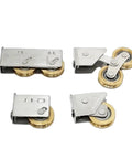 Heavy Duty Screen Door Rollers Four Pack Stainless Steel Ball Bearing Pulleys for Smoother Than Butter Sliding Doors and Windows Built Tough For Quick Swap And Zero Friction Glide