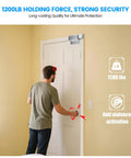 Badass Protection One Thousand Two Hundred Pound Smart Magnetic Door Lock Kit With WIFI App Remote Control used on a door with 1200 lb holding force.