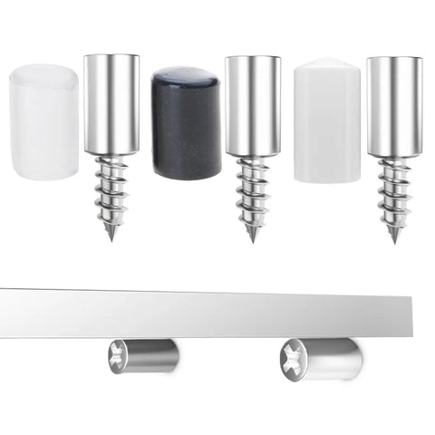 Built Tough Shelf Bracket Set With Rubber Sleeve Laminate Mounting Hardware, steel screws and rubber tips visible, rustproof, wear resistant.