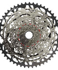 12 Speed Mountain Bike Cassette 10 To 52 Teeth With Steel Cogs And Black Nickel Chrome Finish For Tough Climbs And High Speed Descents Beefy Gear Range Built For Off Road Rides in full view