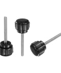 20 Piece M3 X 25mm Male Thread Knurled Knobs Black Thumb Screws Featuring Sweet Security Grip and No Sweat Clamping Action.