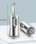 11 Gauge Chain Link Fence Twist Tie Tool Stainless Steel EZ Tool showing dimensions and features for keyless drills