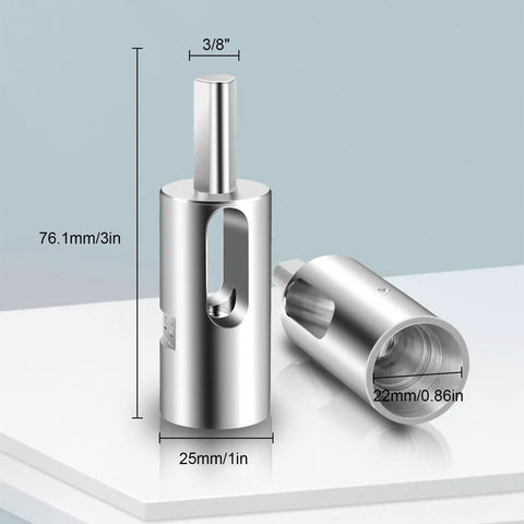 11 Gauge Chain Link Fence Twist Tie Tool Stainless Steel EZ Tool showing dimensions and features for keyless drills