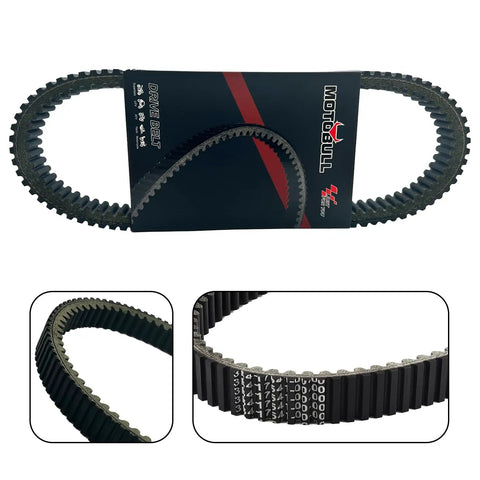 Drive Belt For Yamaha Grizzly 550 660 700 Kodiak 700 Rhino 660 And KYMCO UXV 700i Replaces 5KM-17641-00-00 Dual Slot Design