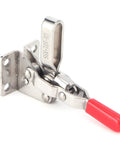 Rock Solid Toggle Clamp Featuring Tough As Nails 133 Pound Holding Capacity And Ergonomic Handle, stainless steel design.